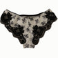Elegant White Lace Silk Briefs