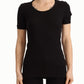 Elegant Black Cotton Short Sleeve Top