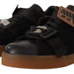 Elegant Low Top Casual Sneakers in Black