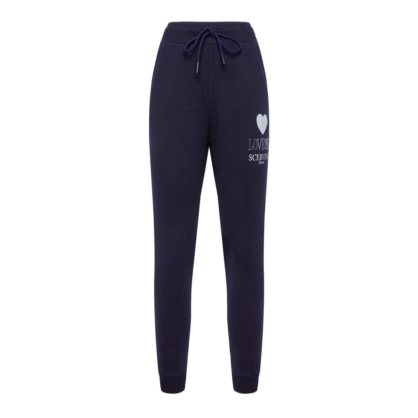 Blue Cotton Women's Trouser