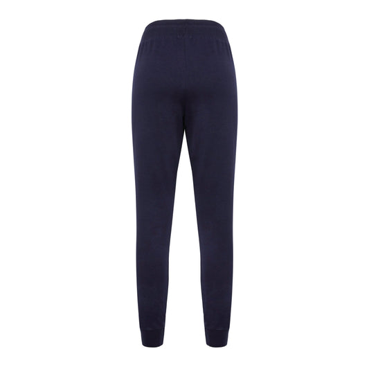 Blue Cotton Women's Trouser