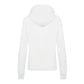Elegant White Hooded Sweatshirt - Embossed Logo