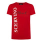 Red Cotton Men T-Shirt