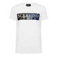 Elegant White Logo Tee - Italian Craftsmanship
