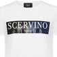Elegant White Logo Tee - Italian Craftsmanship