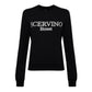 Black Cotton Women Sweater