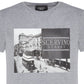 Gray Cotton Men T-Shirt