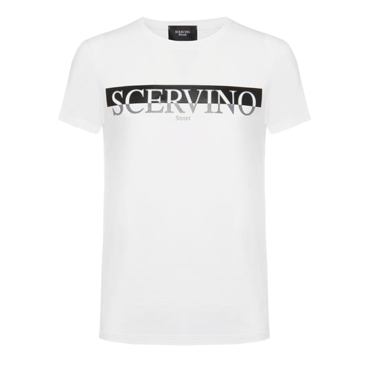 White Cotton Men T-Shirt
