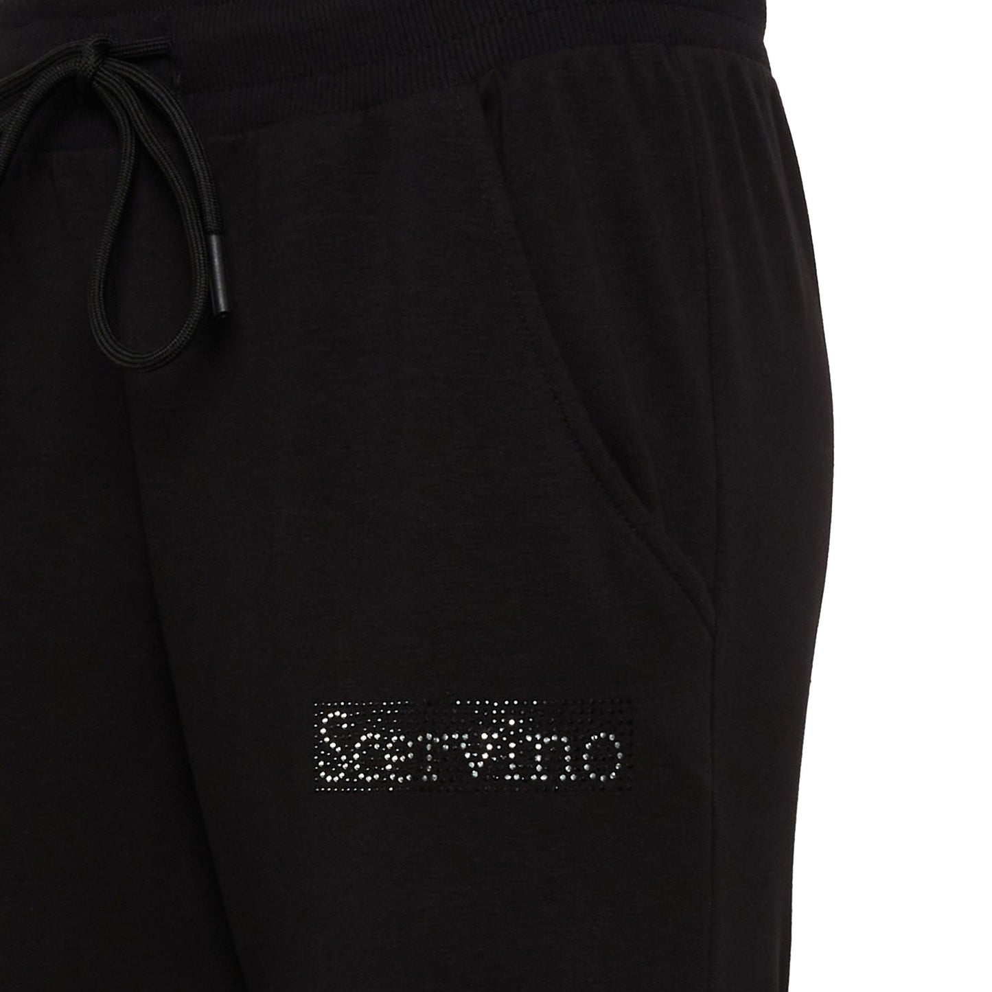 Black Cotton Women's Pants