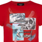 Chic Red Cotton Blend T-Shirt