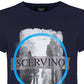 Blue Cotton Men T-Shirt