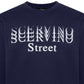 Blue Cotton Men Sweater
