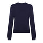 Blue Cotton Women Sweater