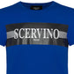 Blue Cotton Men T-Shirt