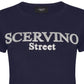 Blue Cotton Women T-Shirt