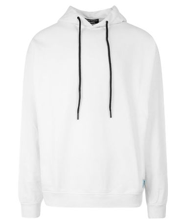 White Cotton Men Sweatshirt