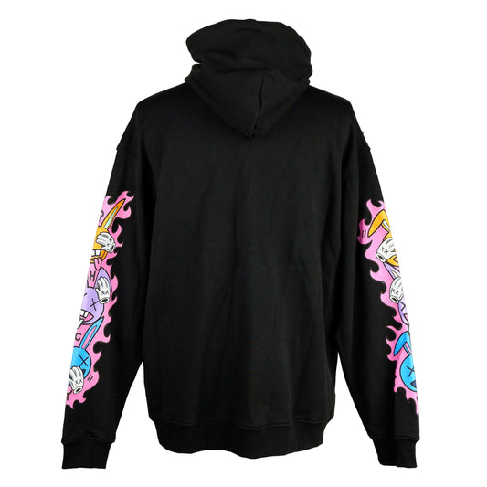 Black Cotton Men Sweatshirt