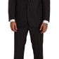 Sleek Grey Regular Fit Two-Piece Suit