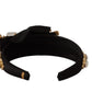 Elegant Crystal Embellished Silk Diadem