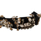 Embroidered Silk Crystal Tiara