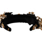 Embroidered Silk Crystal Tiara