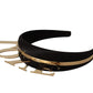 Elegant Black Gold Love Diadem Headband