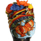 Multicolor Floral Silk Head Wrap