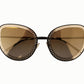Elegant Lace Pattern Metal Sunglasses