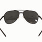 Elegant Black Full Rim Sunglasses