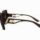 Chic Brown Gradient Women's Sunglasses