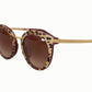 Elegant Leopard Oval Sunglasses
