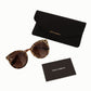 Elegant Leopard Oval Sunglasses
