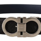 Elegant Reversible Leather Belt - Dual Tone