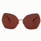 Elegant Gold-Toned UV Protection Sunglasses