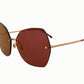Elegant Gold-Toned UV Protection Sunglasses