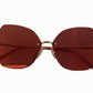 Elegant Gold-Toned UV Protection Sunglasses