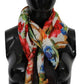 Elegant Floral Modal-Cashmere Scarf
