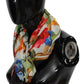 Elegant Floral Modal-Cashmere Scarf
