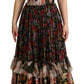 Exquisite Floral Empire Silk Long Dress