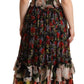 Exquisite Floral Empire Silk Long Dress
