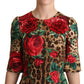 Chic Leopard Print Sequin Flora A-Line Dress