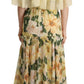 Elegant Floral Silk Maxi Dress