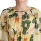 Elegant Floral Silk Maxi Dress