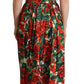 Elegant Red Geranium Pleated Maxi Dress