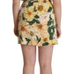 Elegant Silk Floral Mini Wrap Dress