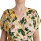 Elegant Silk Floral Mini Wrap Dress