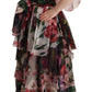 Elegant Silk Floral Maxi Dress