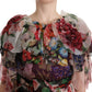 Elegant Silk Floral Maxi Dress
