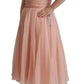 Elegant Silk Chiffon A-Line Midi Dress