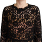 Elegant Floral Lace Sheath Midi Dress